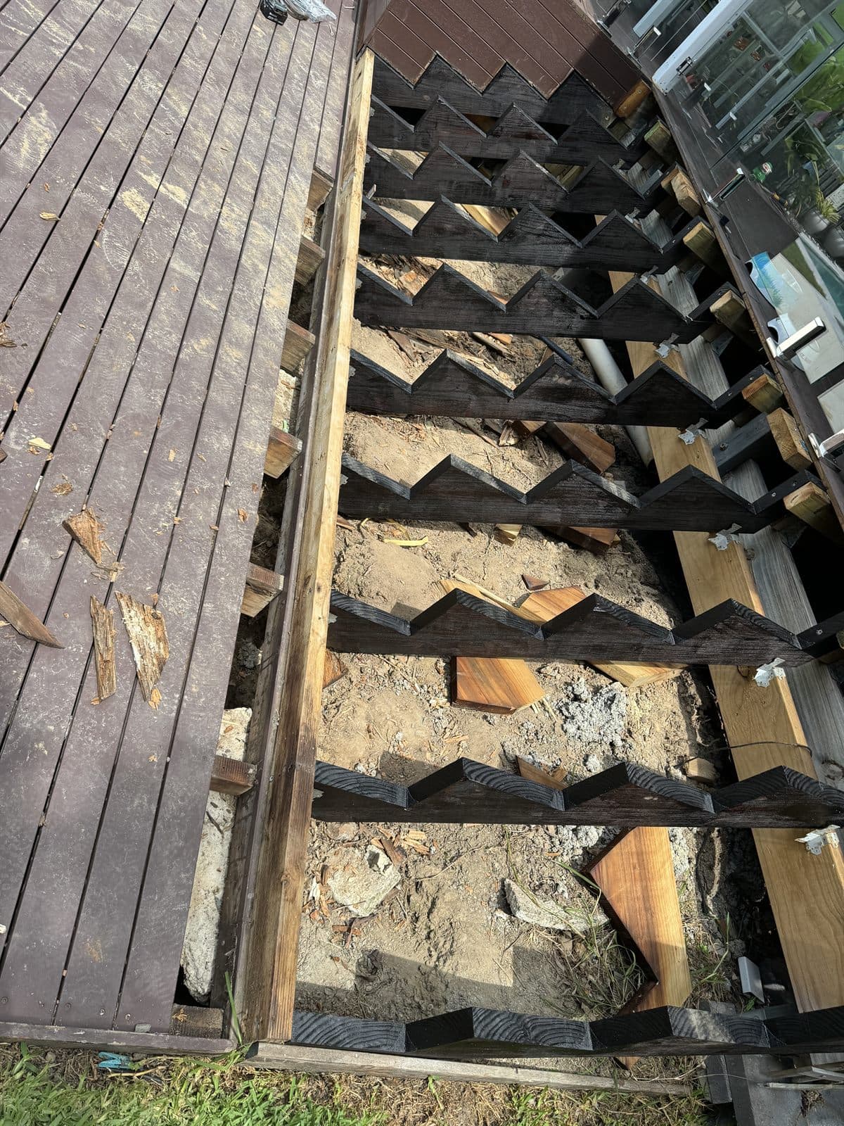 Stair framing carpentry work