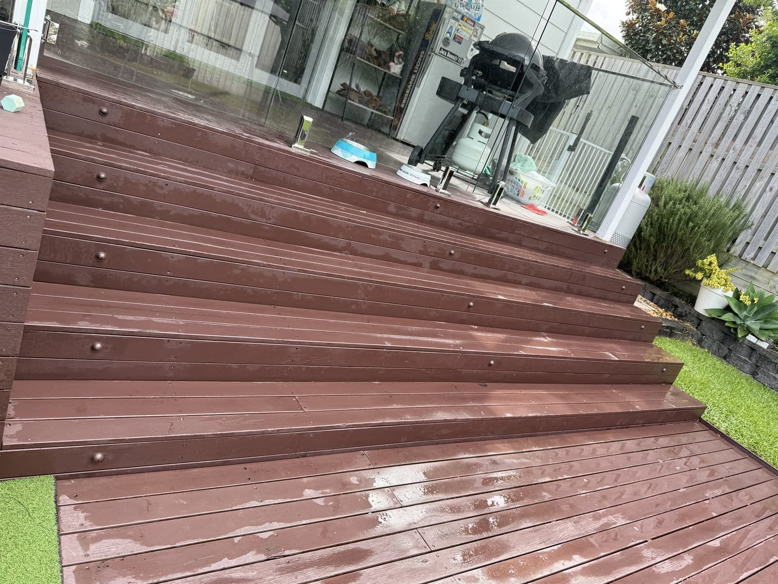Resheeted stairs and carpentry repair work